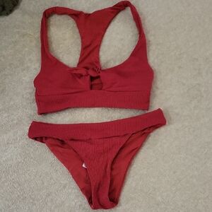 L Space Red Bikini Set Small